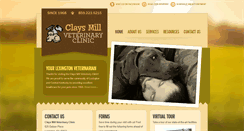 Desktop Screenshot of claysmillvet.com